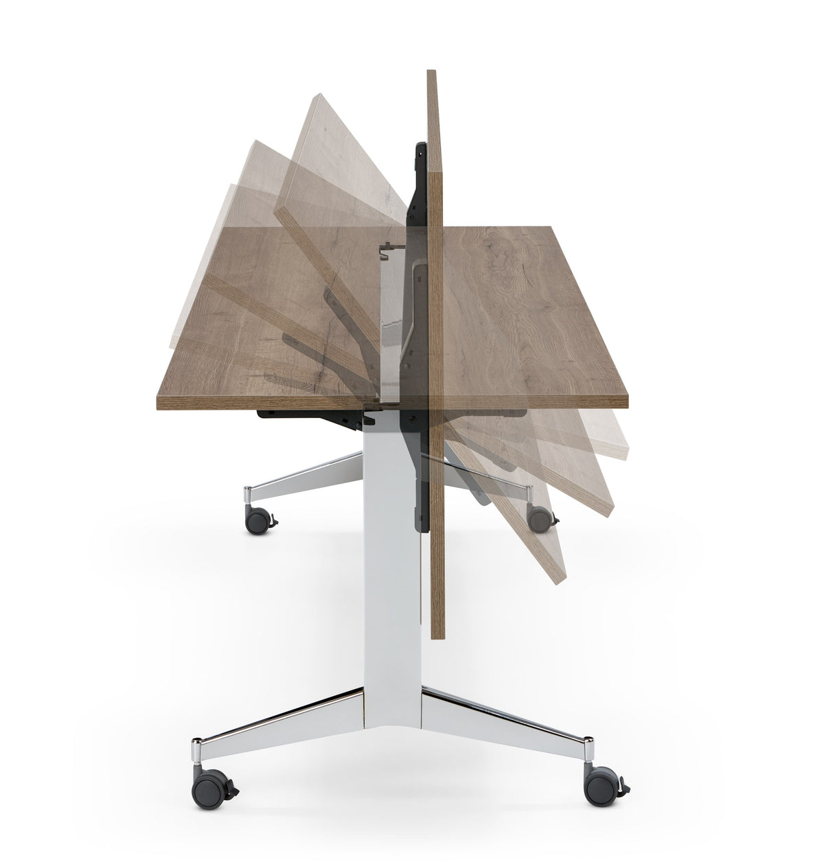 Timmy-R klaptafel opgeklapt en verrijdbaar