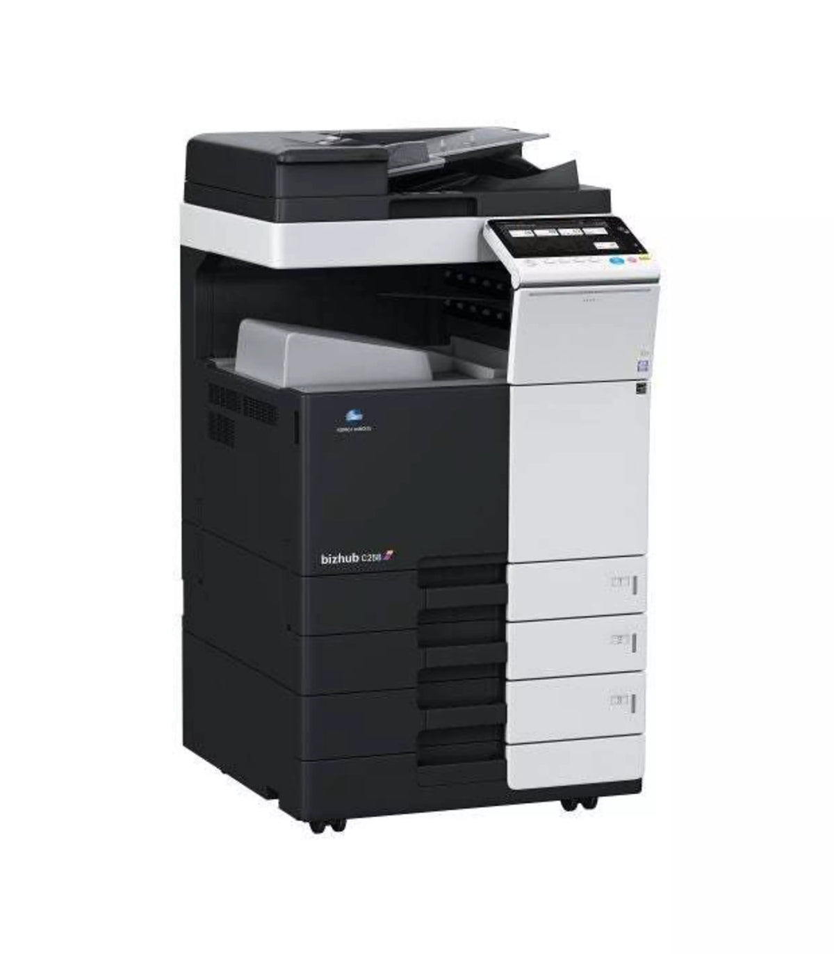Konica Minolta bizhub C258 multifunctional met papierladen en bedieningspaneel