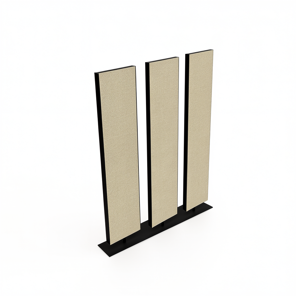 Lamellen divider Small in beige met drie lamellen