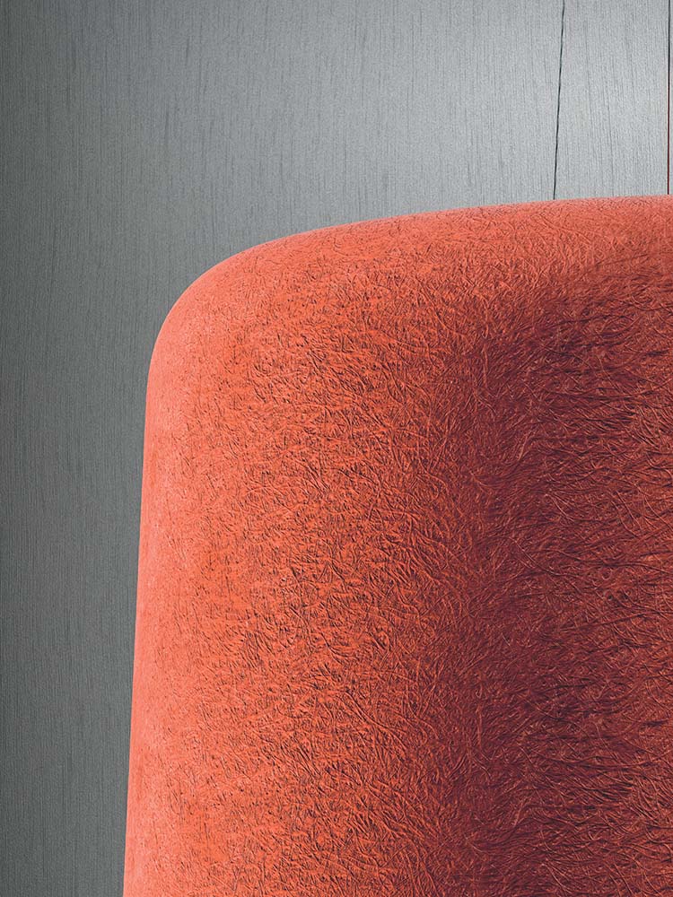 Detail van de kap in oranje