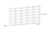 Libreria opstelling 5 x 90 cm open