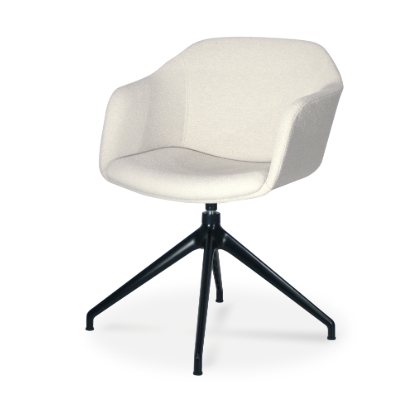 Milos Shell stoelen rond een tafel