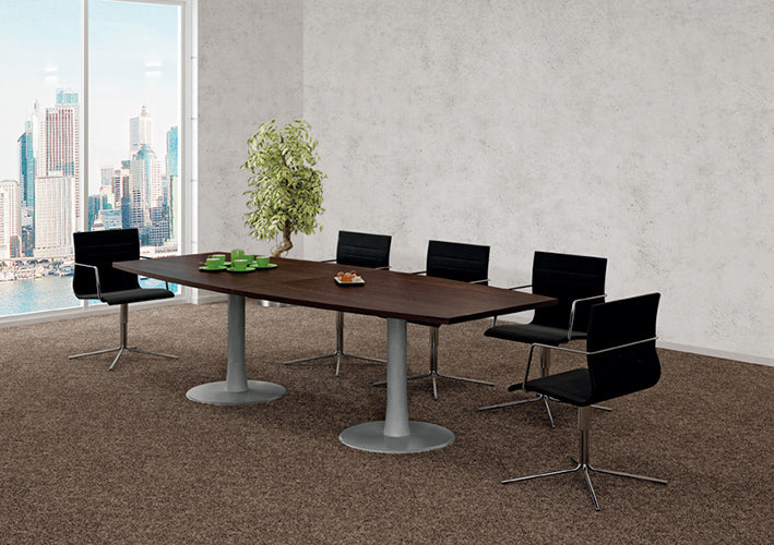 Q4 tonmodel vergadertafel, detail trompetpoot
