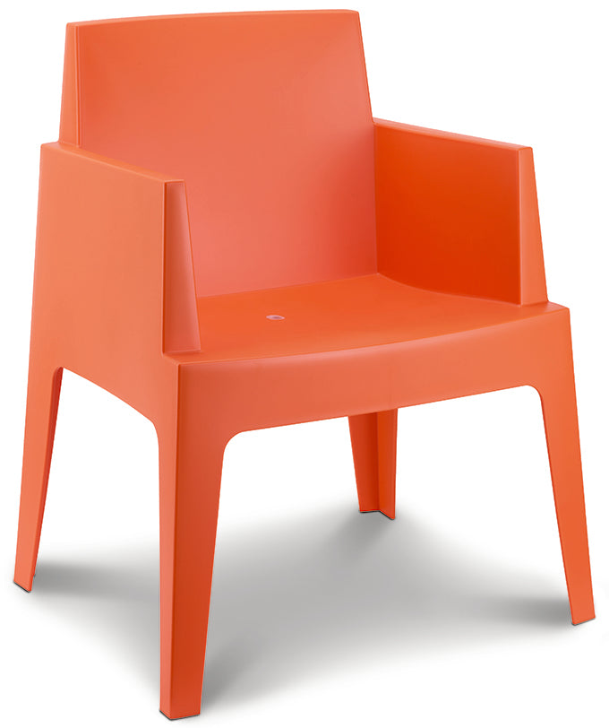 Box kuipstoel in oranje