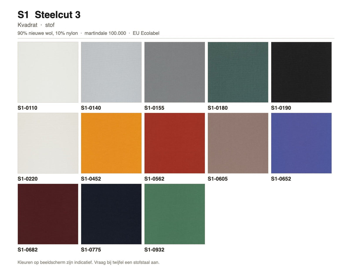 Stofgroep S1 Steelcut 3 van Kvadrat
